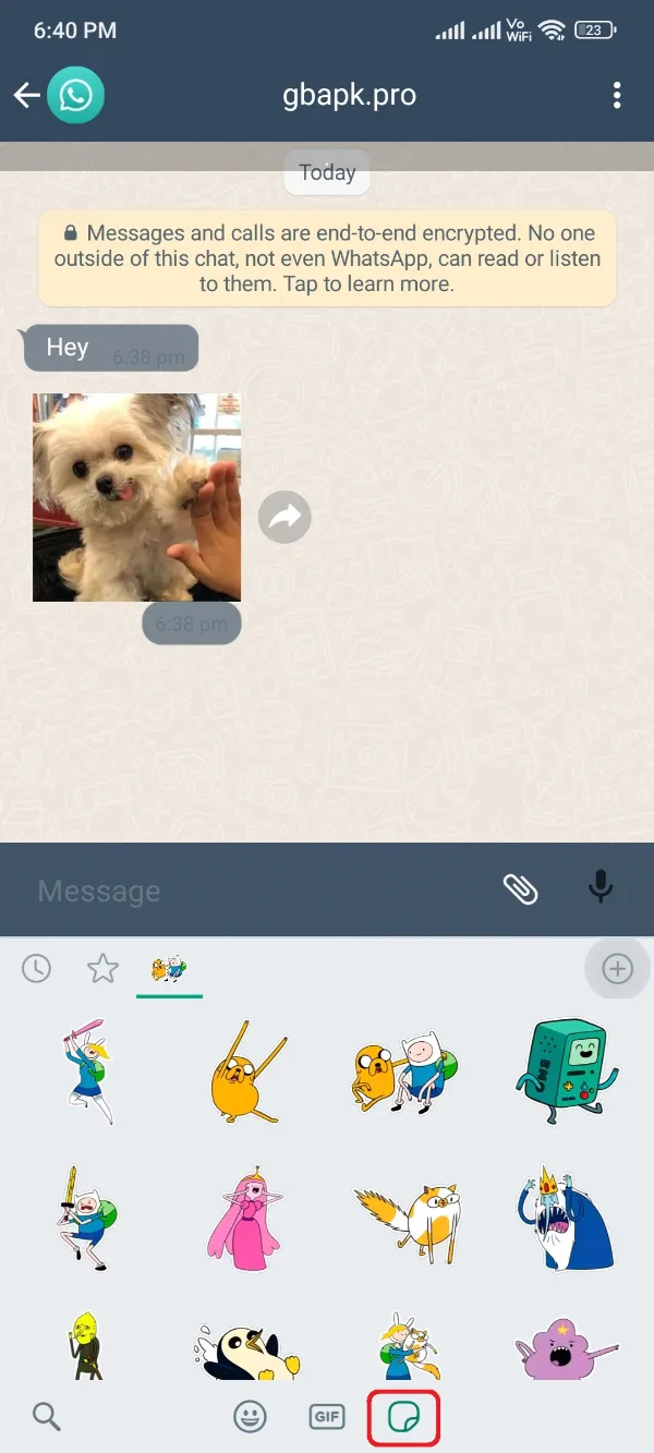 GBStickers Maker App Choose Stickers