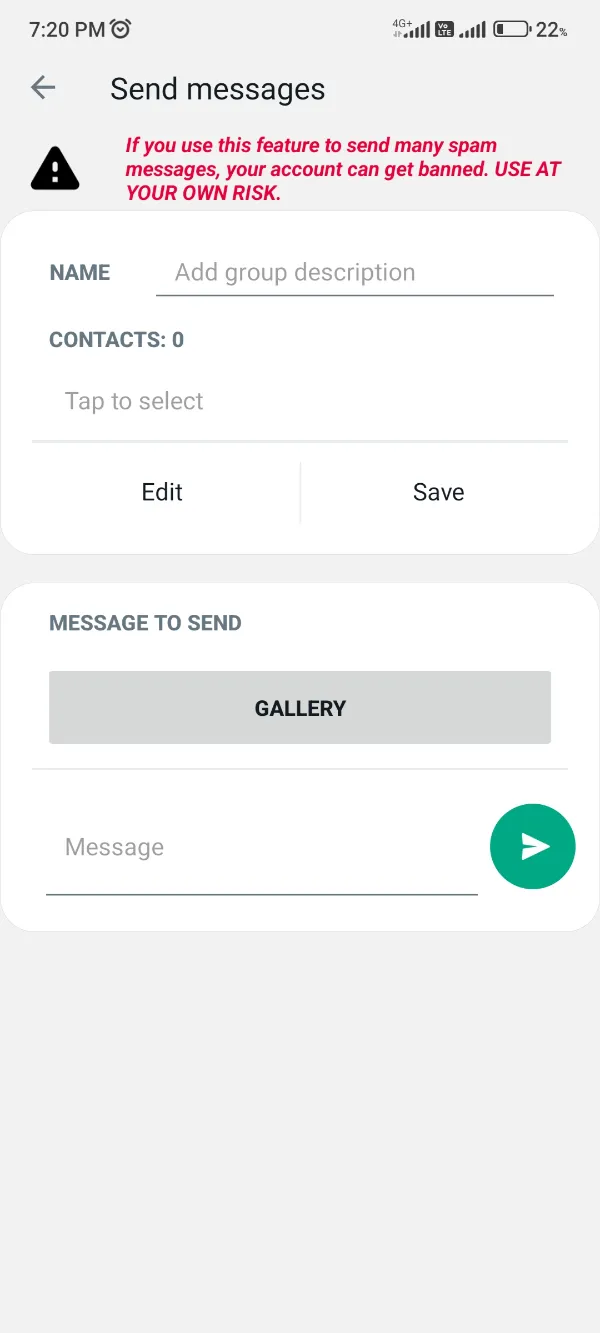 GBWhatsApp Pro Expéditeur de messages en masse