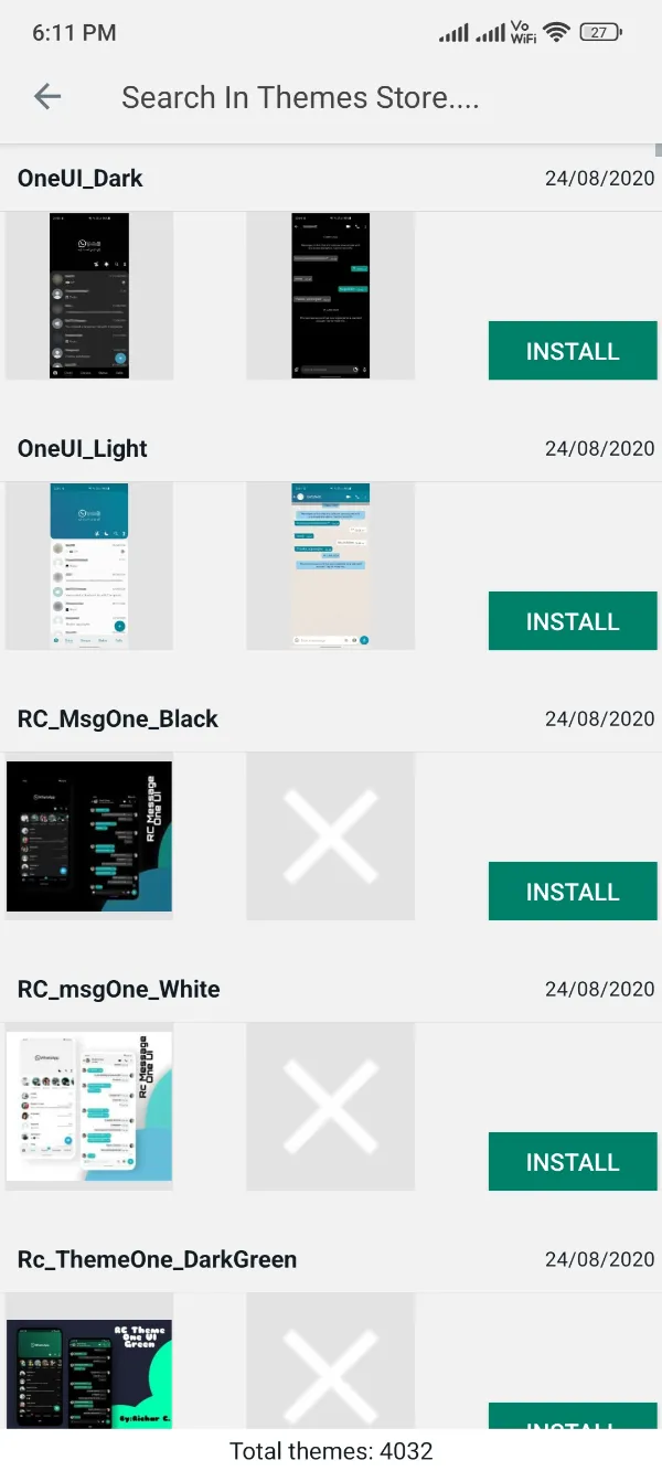 GBWhatsApp Pro Theme Store