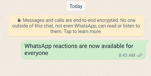 fonction de réactions emoji