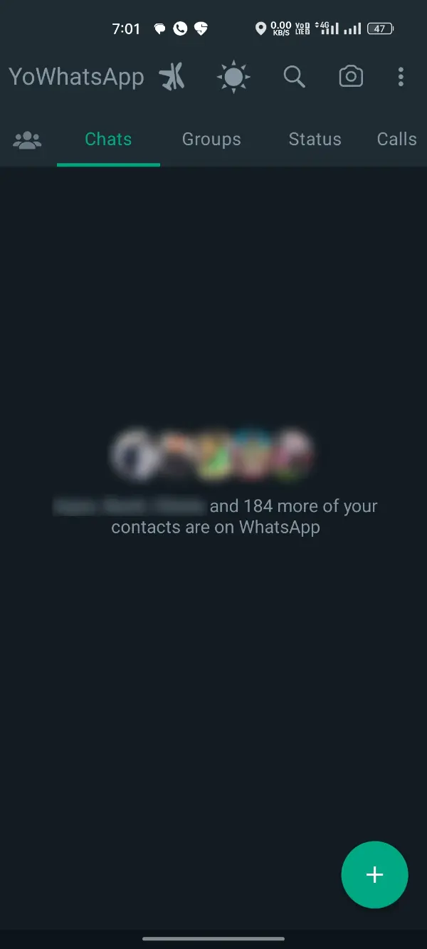 Open YoWhatsApp on Android