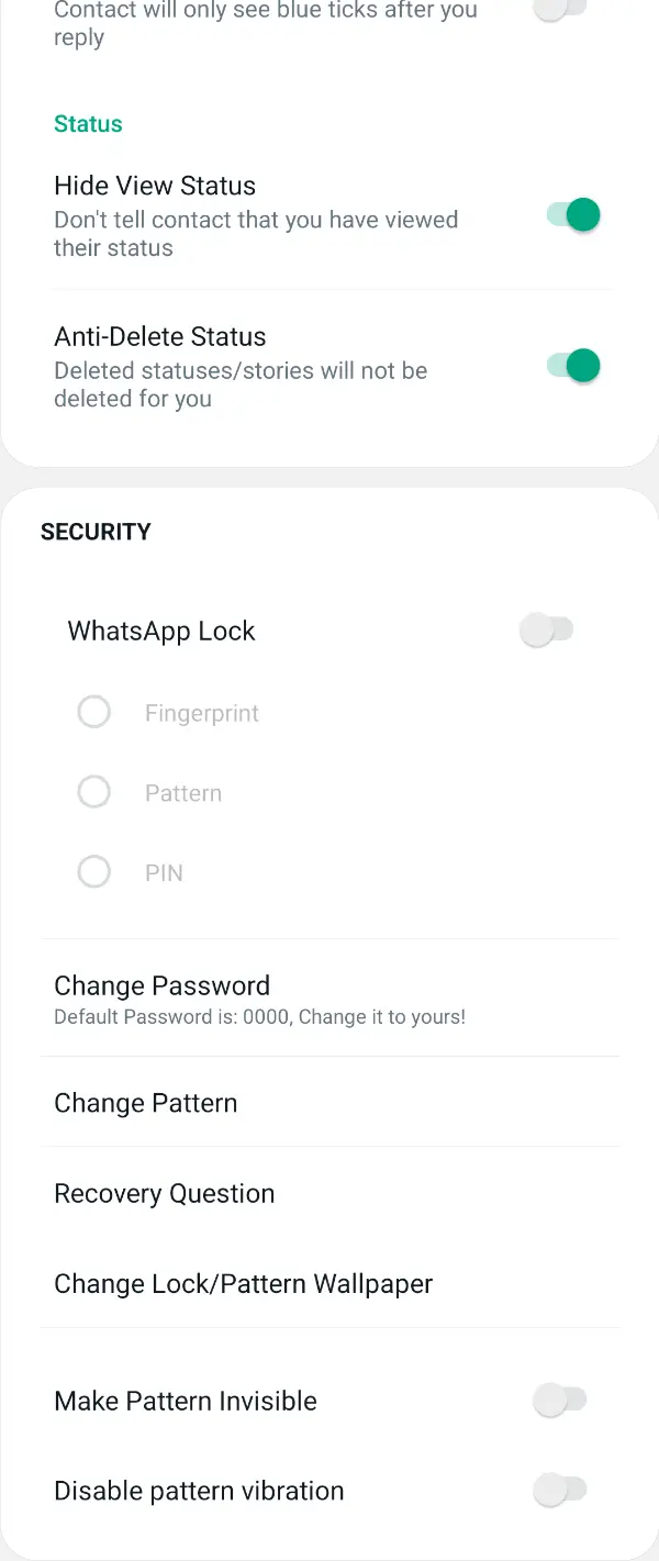 WhatsApp Mod Security