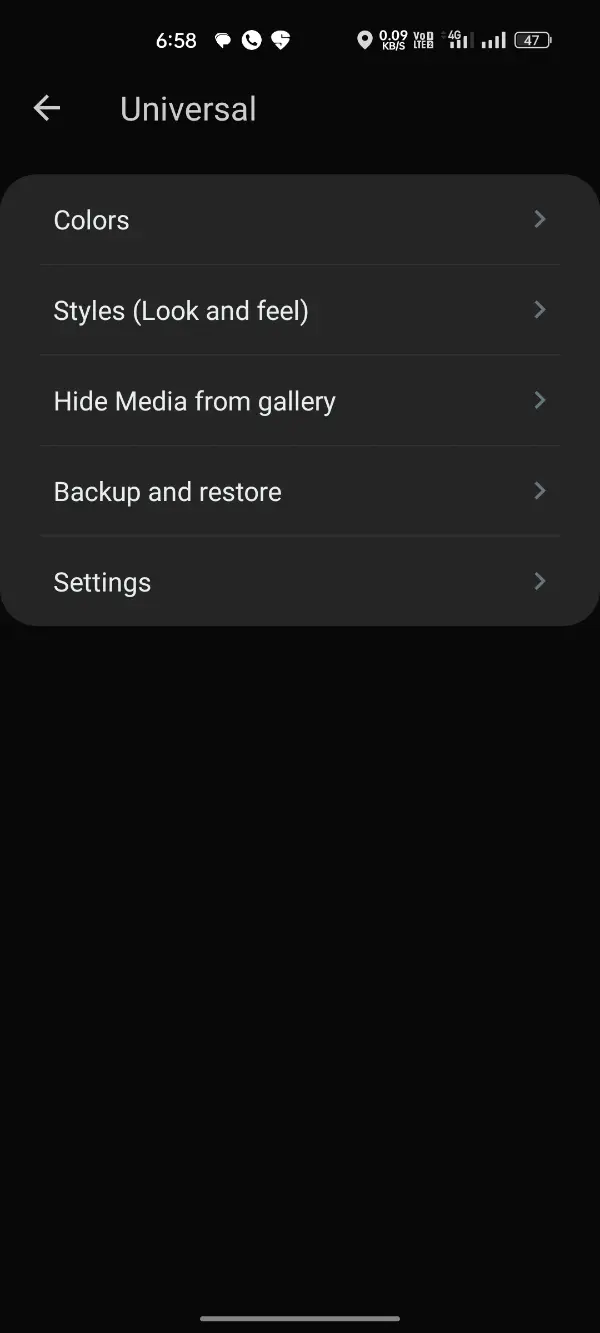 YoWhatsApp Styling