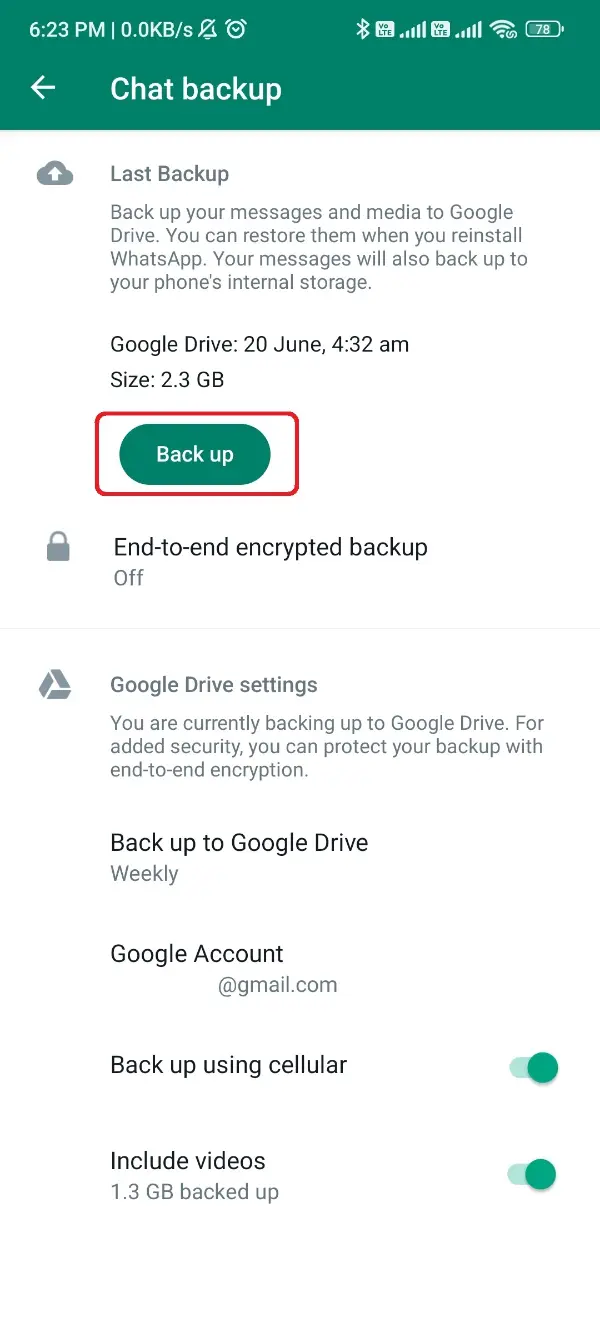 Back Up WhatsApp Plus