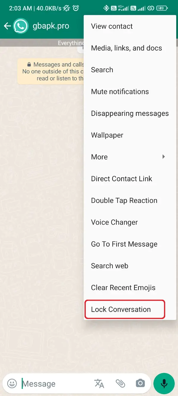 Lock Chat WhatsApp Plus