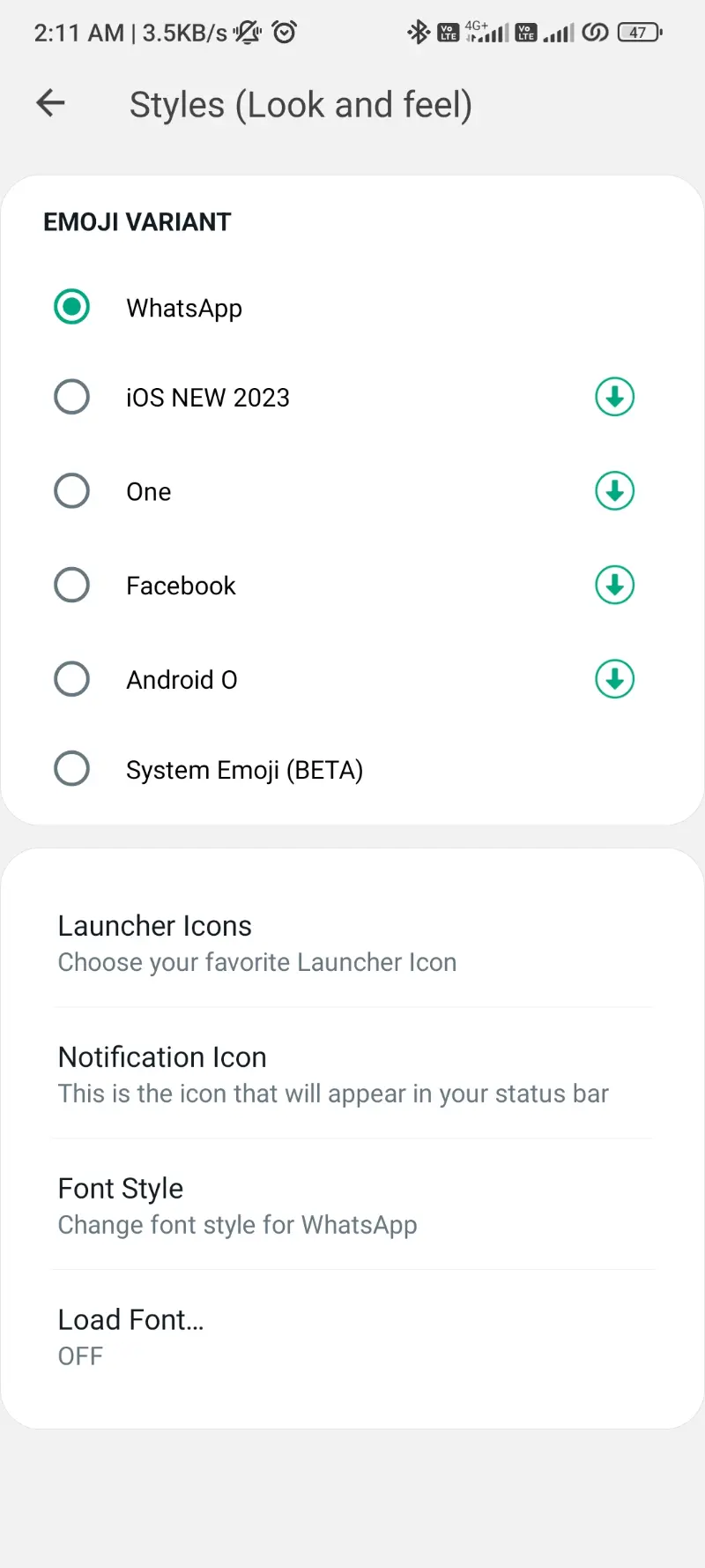 Emoji Variant WhatsApp Plus
