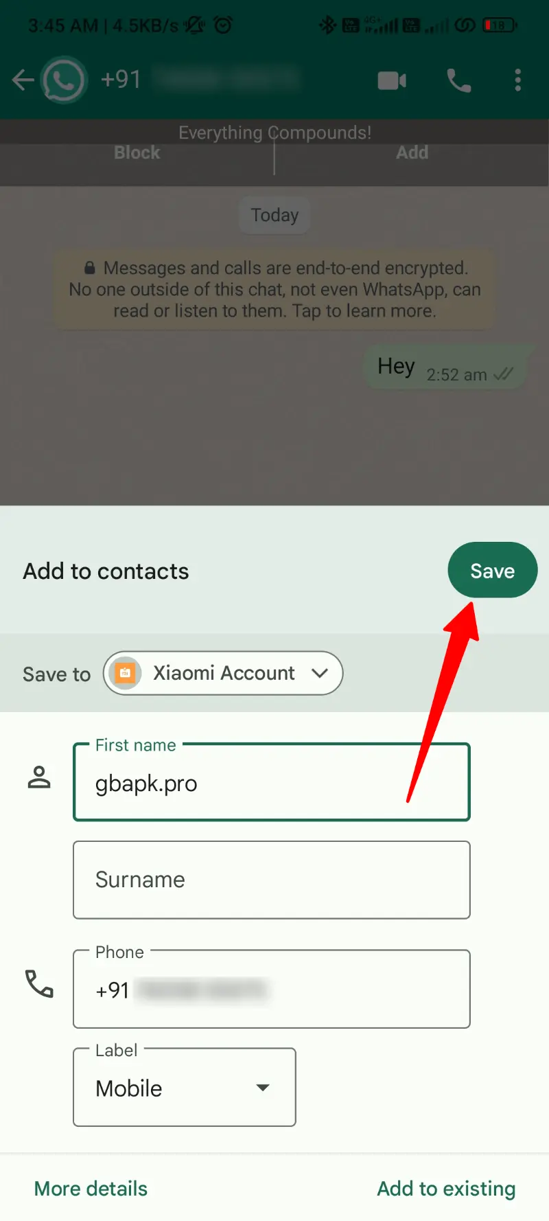 Phone Book Save WhatsApp Plus