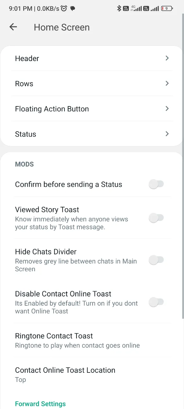 Fouad WhatsApp Custom Home Screen