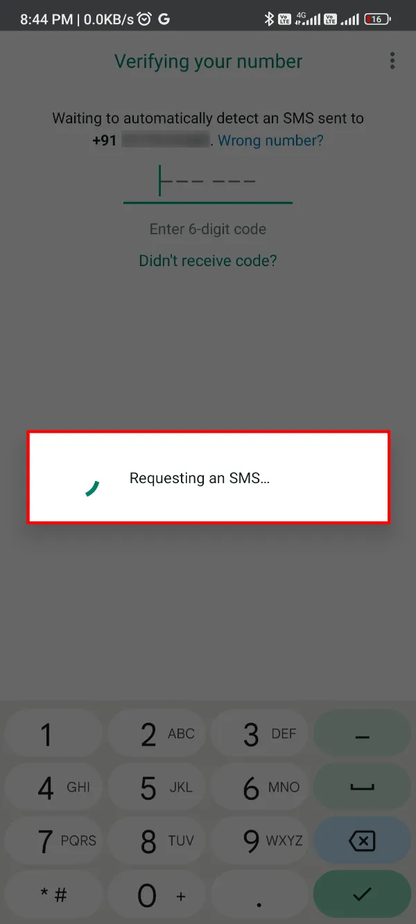 Fouad WhatsApp Enter One time Password